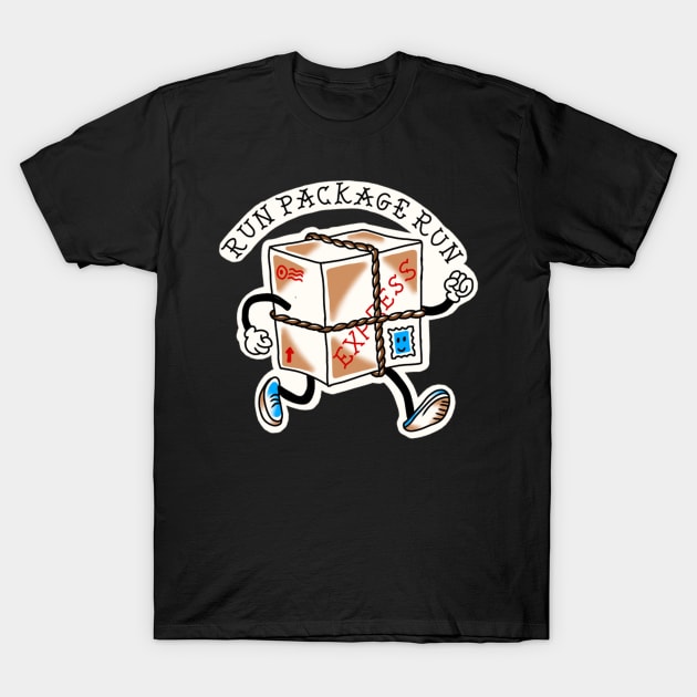 run package run gift gump T-Shirt by rafaelwolf